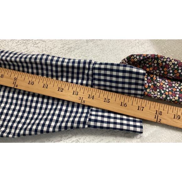 Zara Trafaluc Gingham Floral Neck Tie Back Buttons Babydoll  Small - Picture 6 of 8